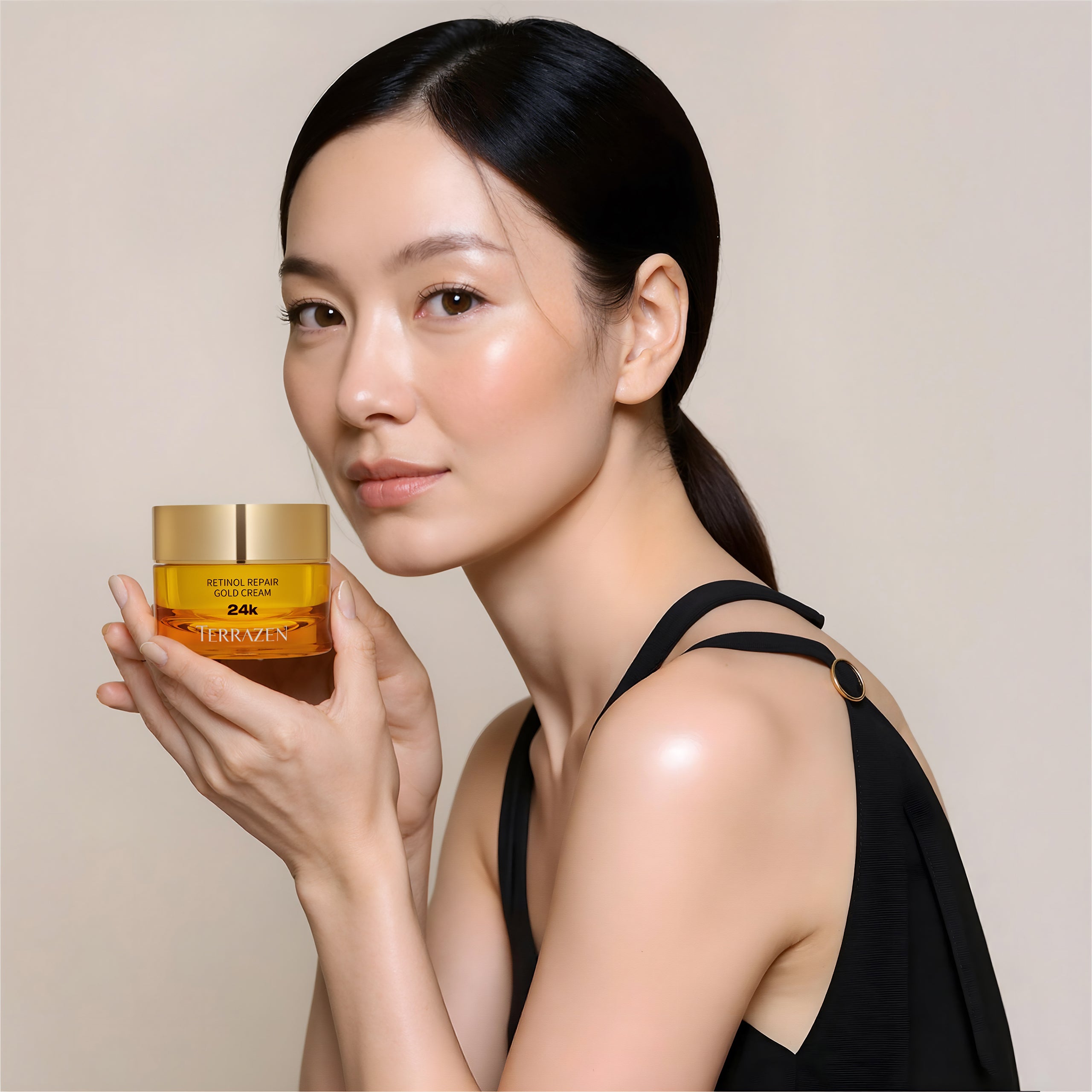 TERRAZEN Retinol Repair Gold Cream – Anti-Aging Facial Cream with Retinol and Gold