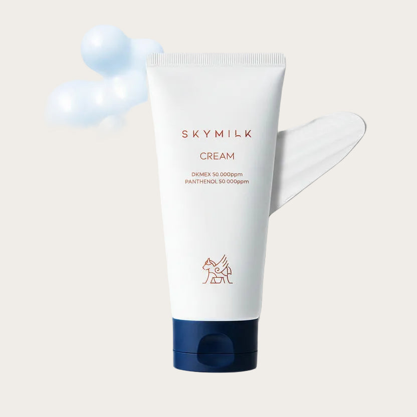 SKYMILK Cream cu Pantenol – cremă ultra-hidratantă pentru ten sensibil, 120ml