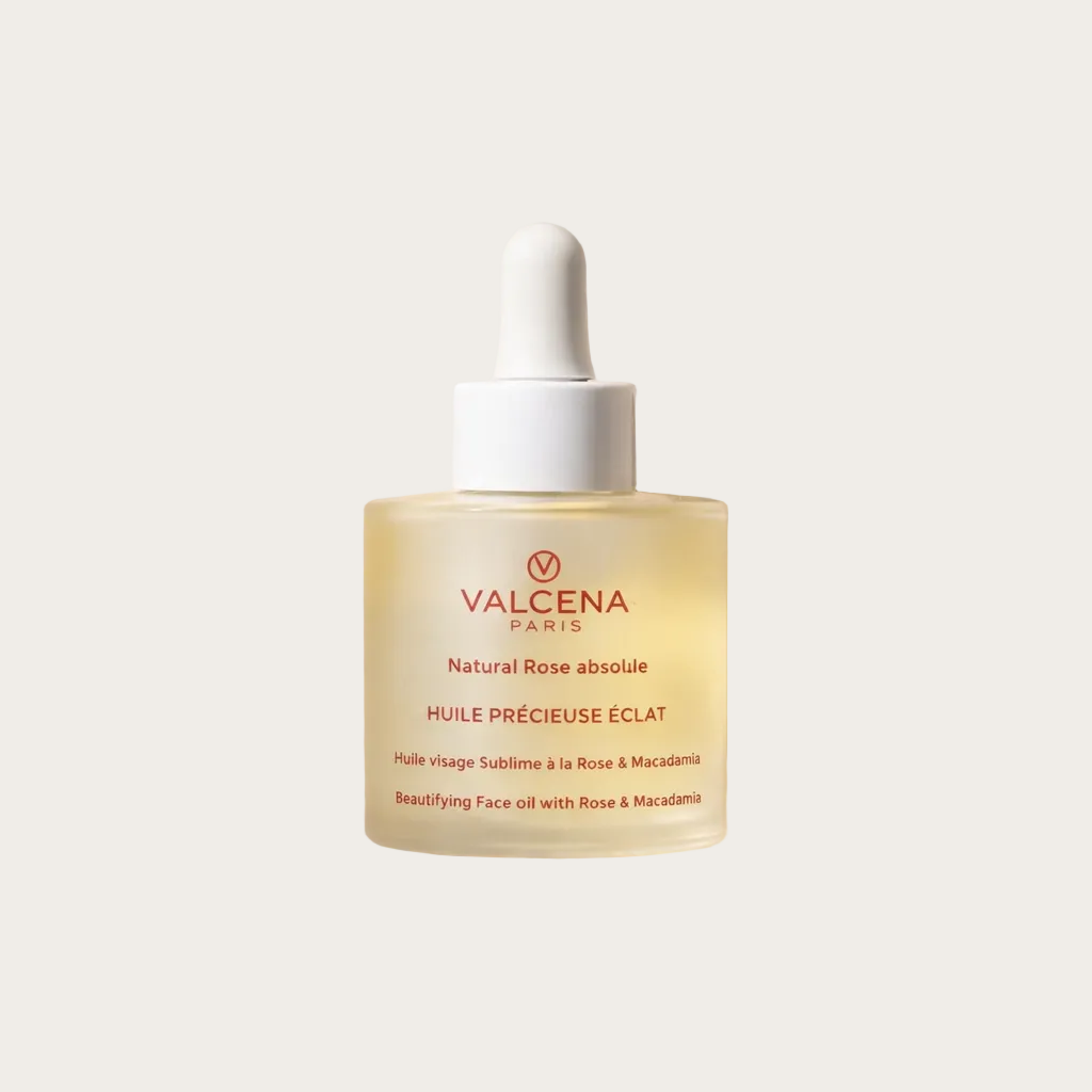 Valcena HUILE PRÉCIEUSE ÉCLAT – Ulei Facial Radiant cu Trandafir de Damasc și Macadamia
