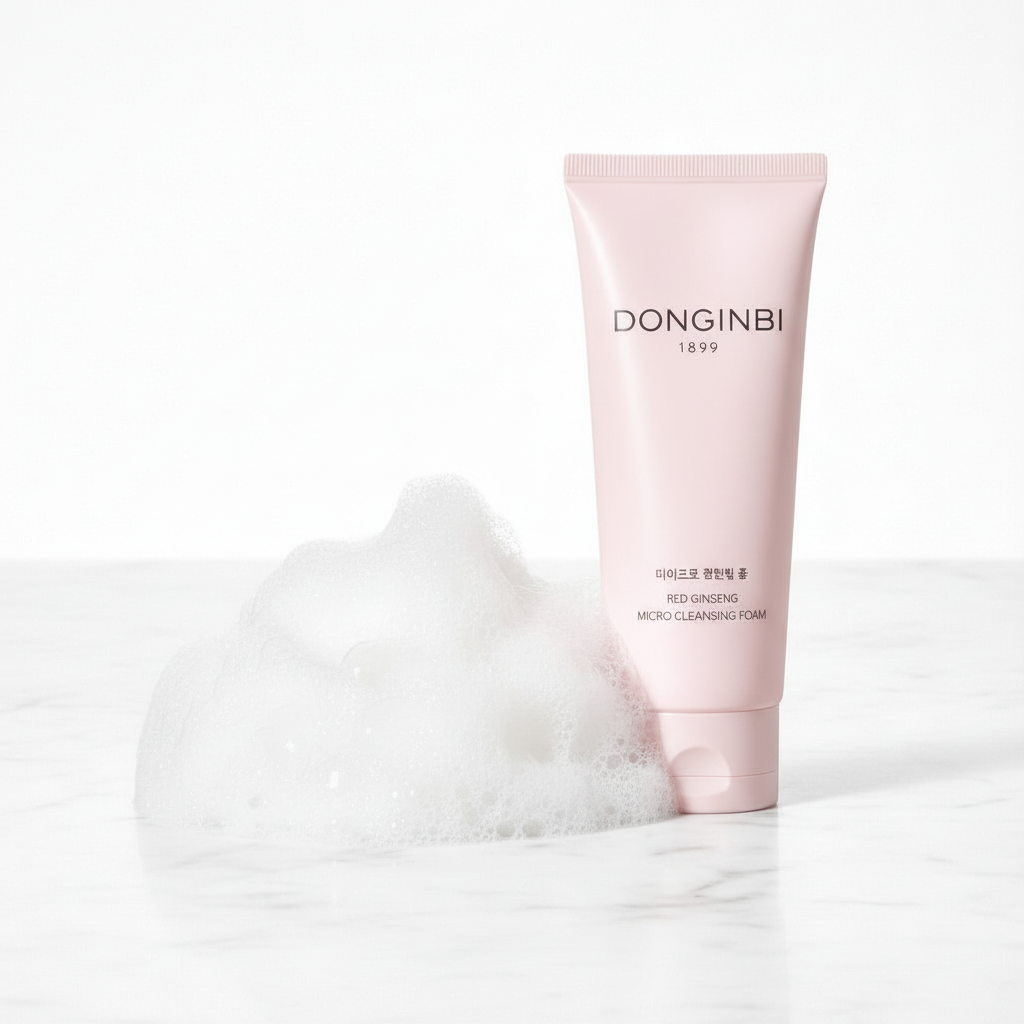 DONGINBI Red Ginseng Micro Cleansing Foam – Spumă de Curățare Micro-Densă