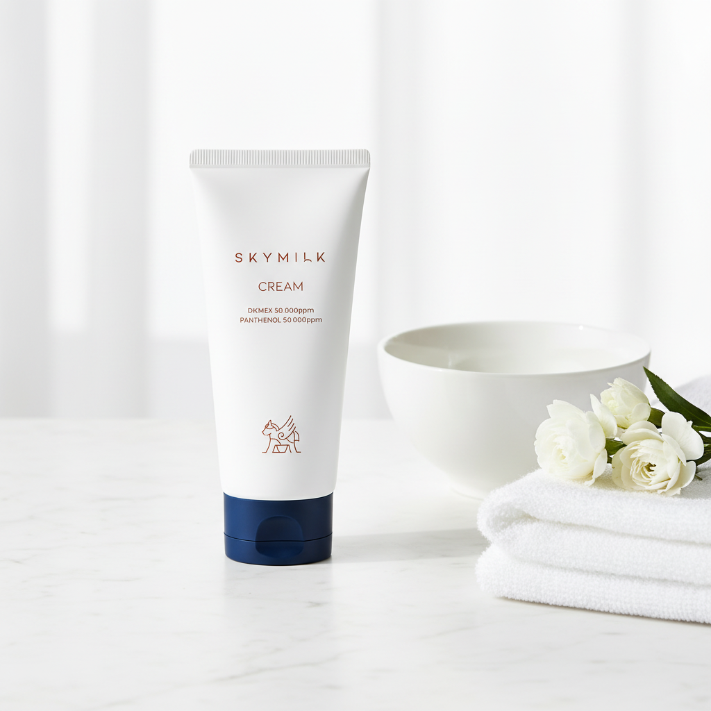 SKYMILK Cream cu Pantenol – ritual de dimineață pentru ten sensibil