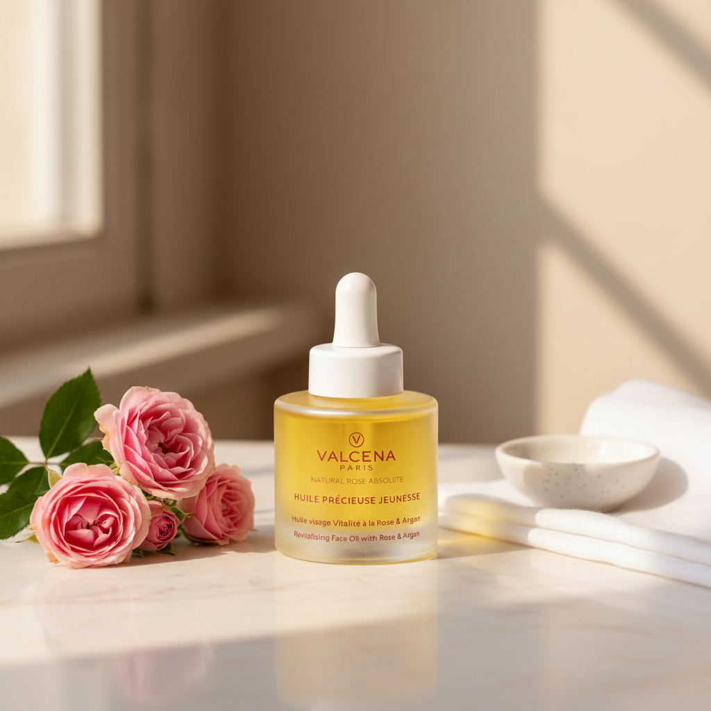 Valcena HUILE PRÉCIEUSE JEUNESSE – stil parizian, elixir botanic nocturn pentru ten matur