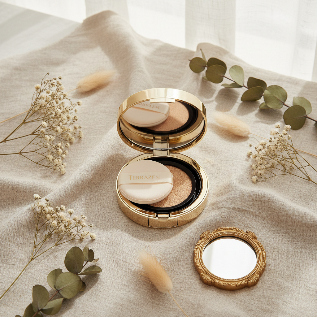 TERRAZEN Perfect Finish Cushion No.21 lifestyle cu flori uscate