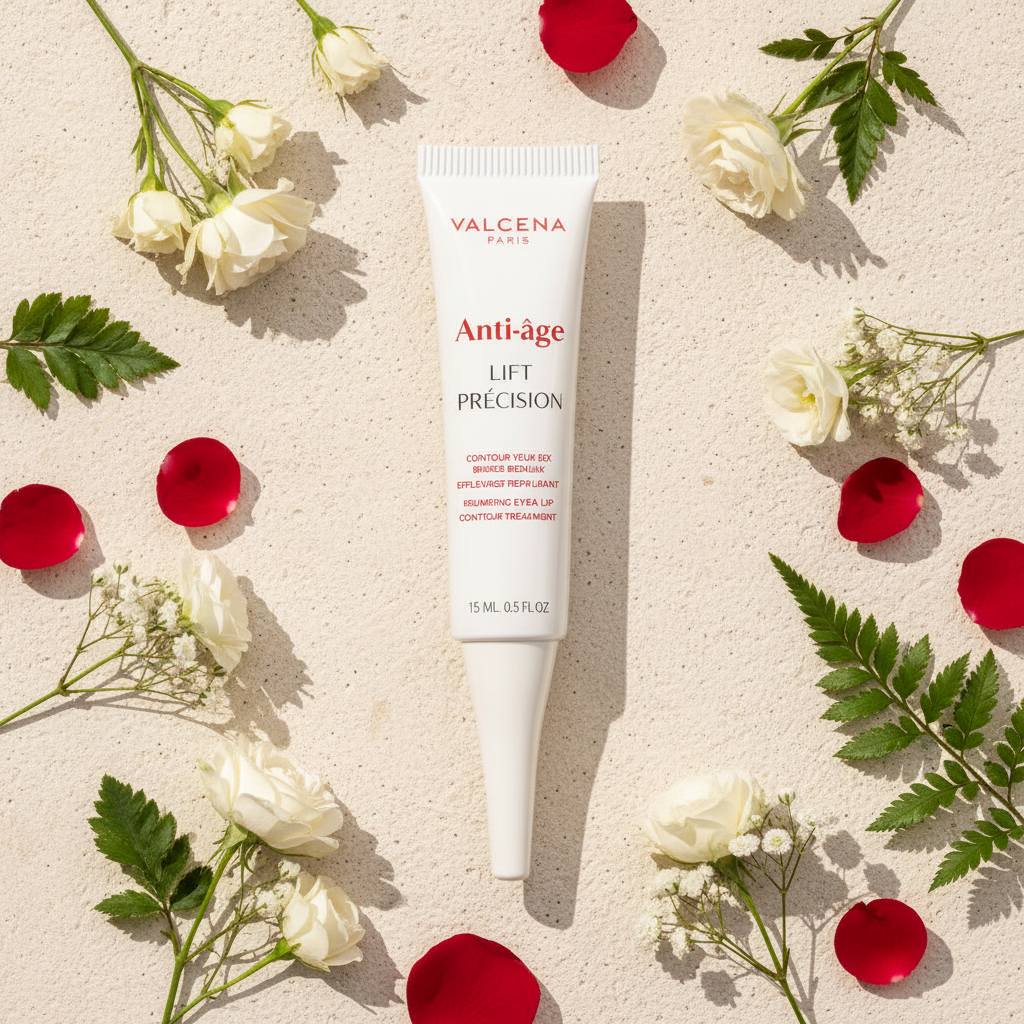 Valcena LIFT PRÉCISION – vedere de sus, tratament fermitate cu Extract de Mătase și Jojoba
