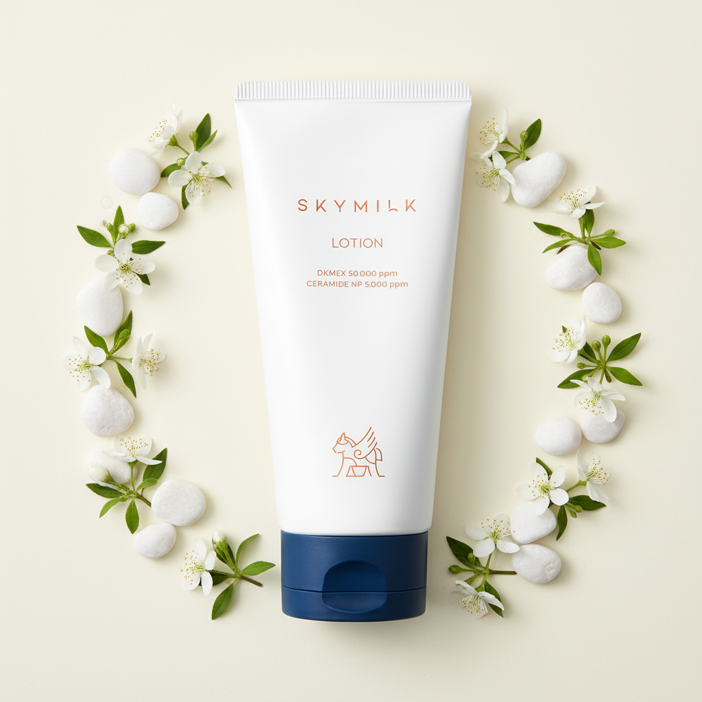 SKYMILK Lotion cu Ceramide – vedere de sus, flacon 200ml
