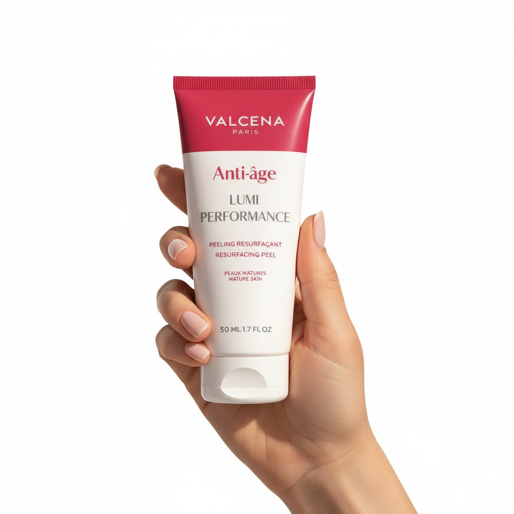 Valcena LUMI PERFORMANCE – detaliu textură fondantă peeling cu AHA