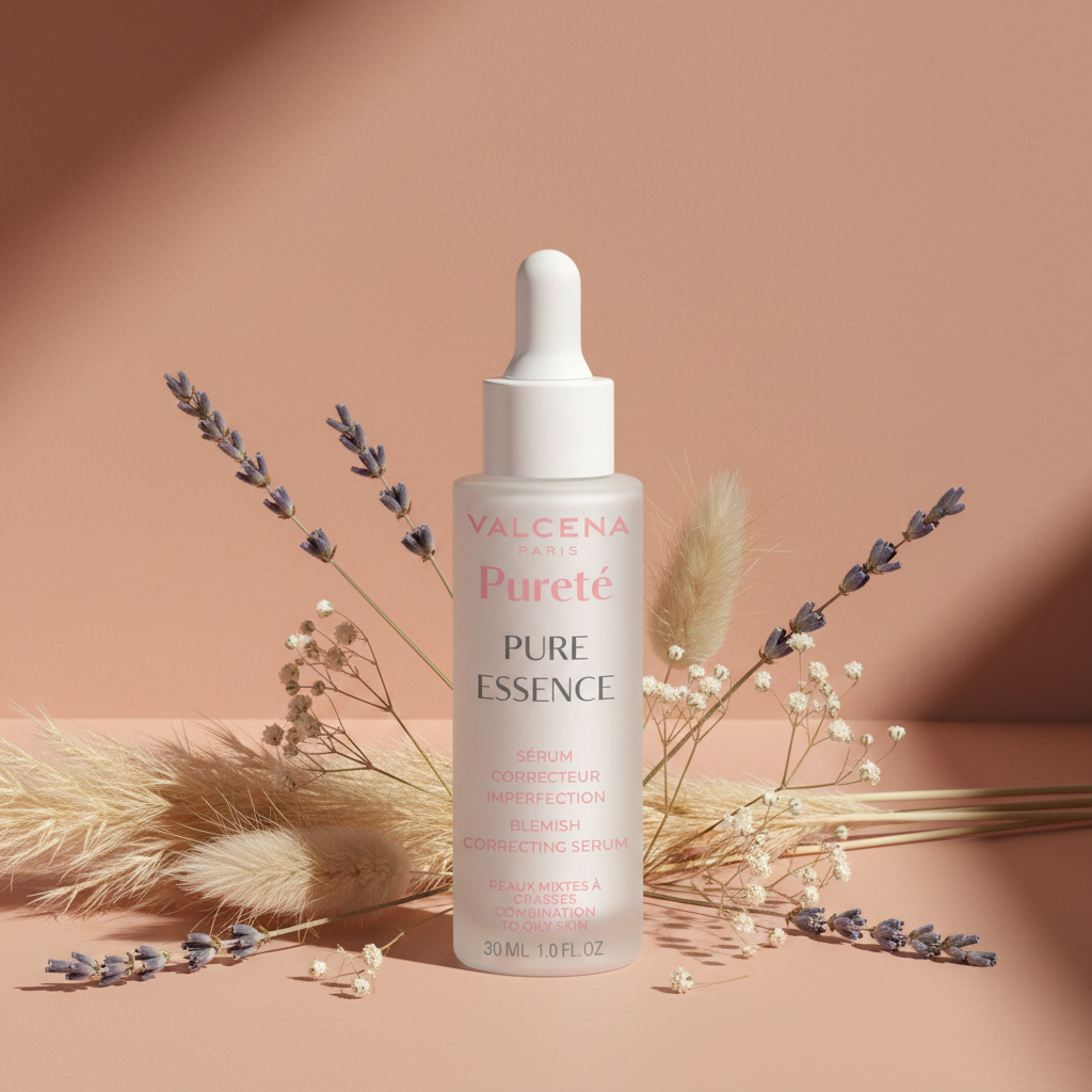 Valcena PURE ESSENCE – Ser Corector Anti-Imperfecțiuni cu Acid Salicilic & Trandafir Damascena