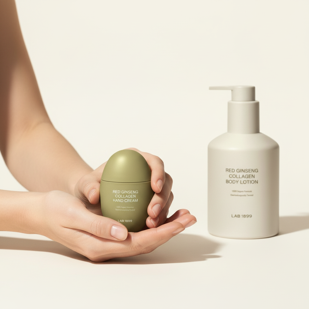 LAB 1899 Red Ginseng Collagen Hand Cream + Body Lotion