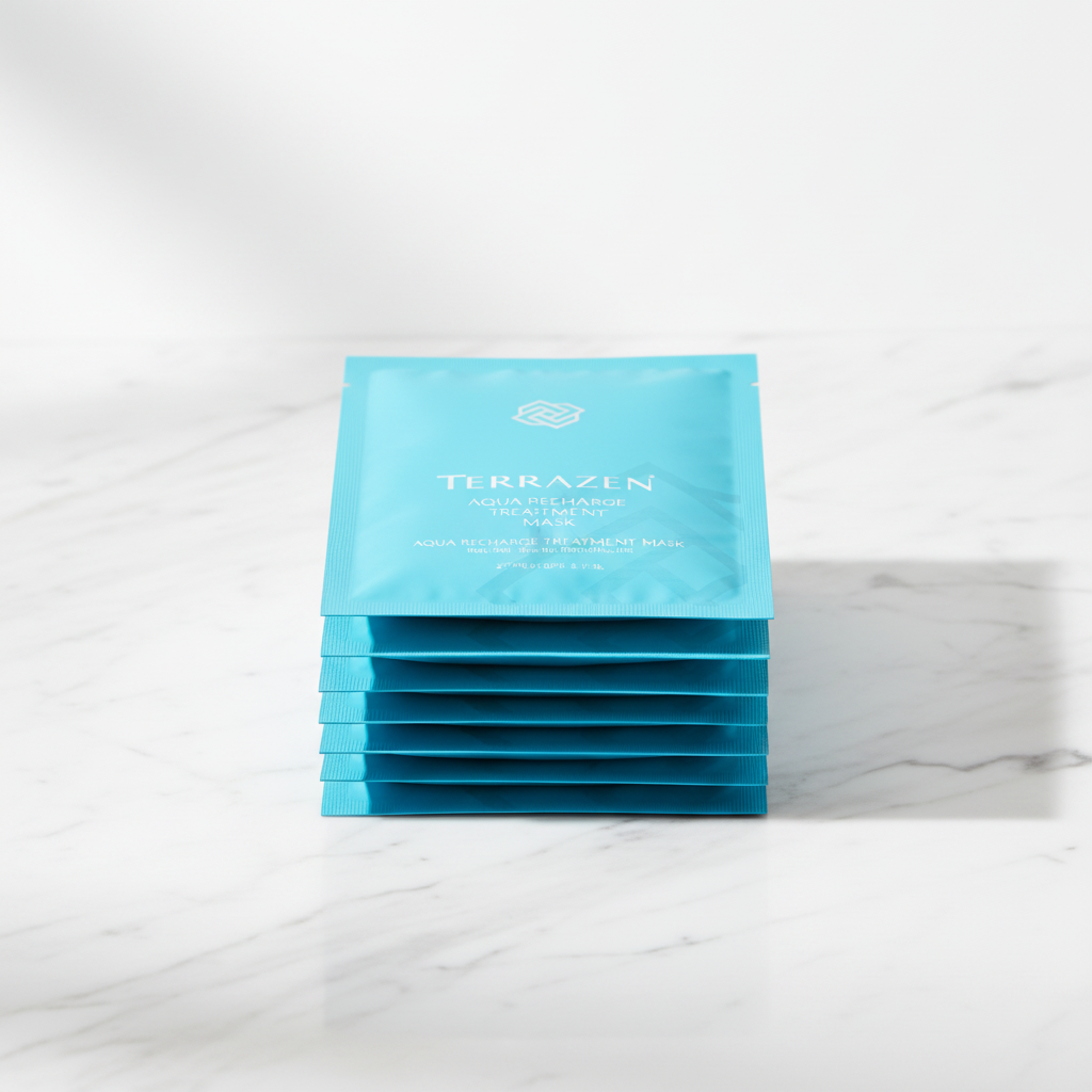 TERRAZEN Aqua Recharge Treatment Mask – Set Măști Faciale pentru Hidratare Profundă