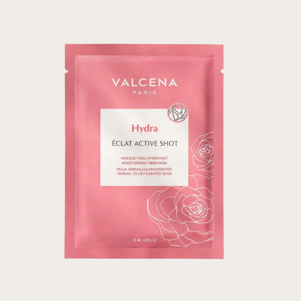 Valcena ÉCLAT ACTIVE SHOT – mască hidratantă din fibră de bambus, set 5x25ml