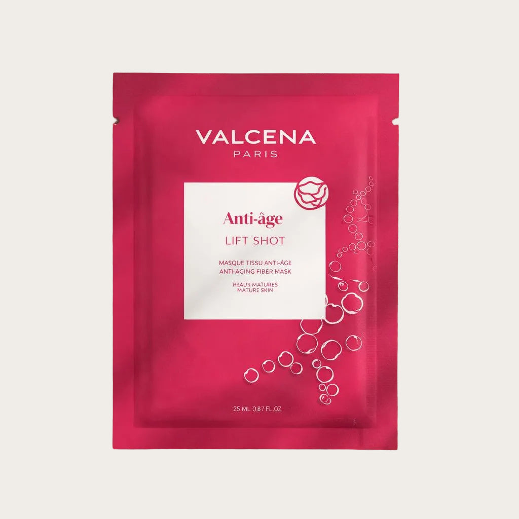 Valcena LIFT SHOT – mască din fibră de bambus cu Acid Hialuronic și Colagen, anti-aging