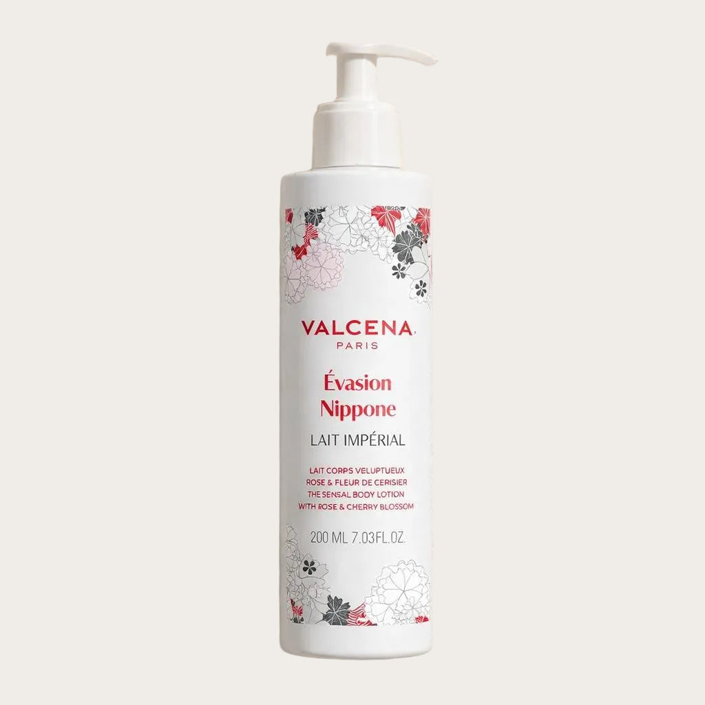 Valcena Évasion Nippone Lait Impérial – Loțiune de Corp cu Trandafir și Floare de Cireș