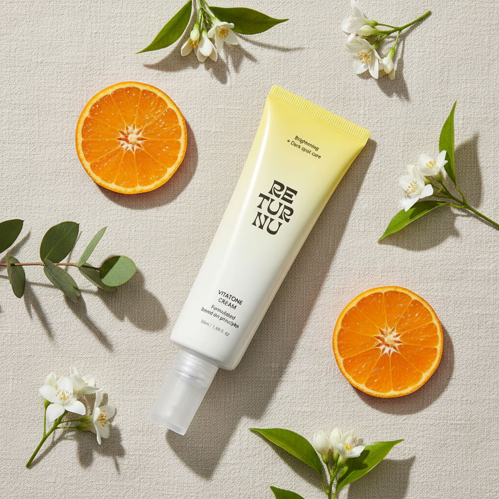 Vitatone Cream Flat Lay